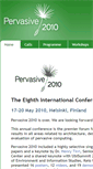Mobile Screenshot of pervasive2010.org
